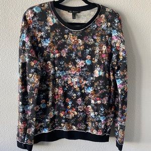 Cozy Flower Sweater Pullover Size M